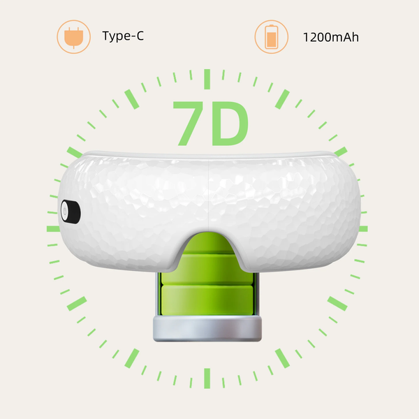 Eye Massager with Heat, Heated Eye Mask with Bluetooth Music, Heated Face Massager for Eyes Strain Relief Improve Sleep, Birthday Gifts for Women Men