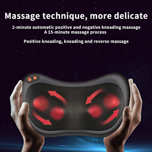 Neck Massager, Shiatsu Massager Pillow with Heat, Electric Back Massager for Shoulder, Back, Leg, Deep Tissue Kneading Massage to Relax Muscles, Massage Pillow Gift for Women/Men