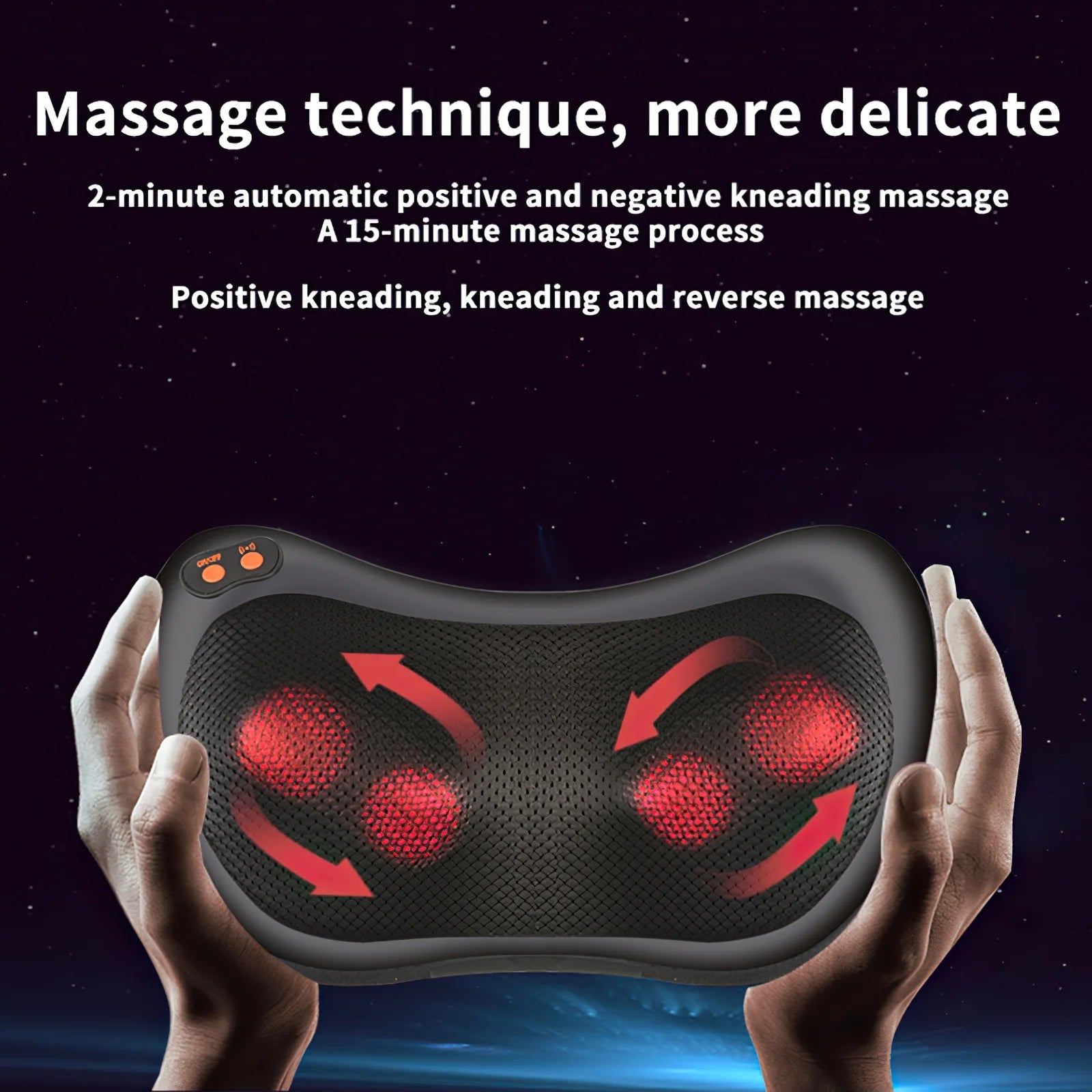Neck Massager, Shiatsu Massager Pillow with Heat, Electric Back Massager for Shoulder, Back, Leg, Deep Tissue Kneading Massage to Relax Muscles, Massage Pillow Gift for Women/Men