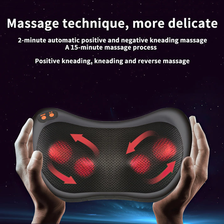Neck Massager, Shiatsu Massager Pillow with Heat, Electric Back Massager for Shoulder, Back, Leg, Deep Tissue Kneading Massage to Relax Muscles, Massage Pillow Gift for Women/Men