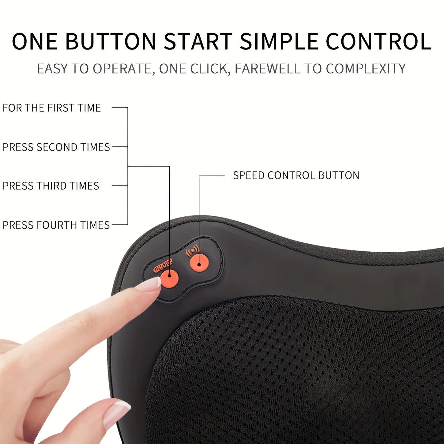 Neck Massager, Shiatsu Massager Pillow with Heat, Electric Back Massager for Shoulder, Back, Leg, Deep Tissue Kneading Massage to Relax Muscles, Massage Pillow Gift for Women/Men